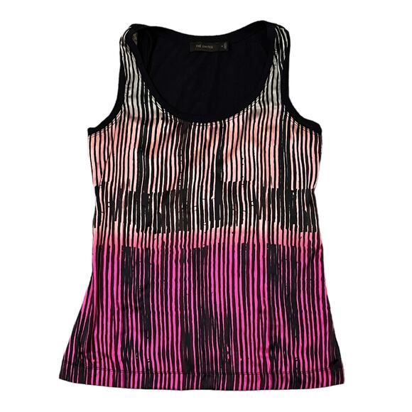 The Limited MEDIUM Ombre Vertical Patterned Mixed Material Tank - Picture 7 of 8